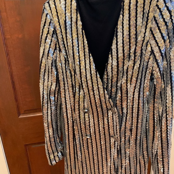 Black and silver party dress - Picture 4 of 4